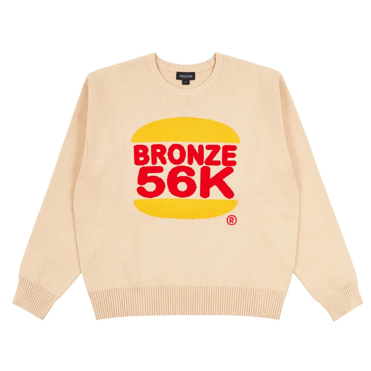 Bronze 56K - Burger Sweater - TAUPE / Beige - Strik