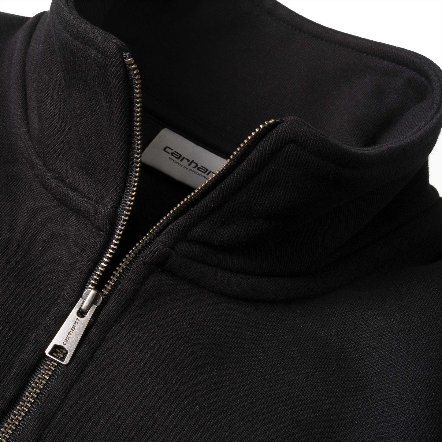 Carhartt WIP - Chase Neck Zip Sweat - BLACK / GOLD / Sort - Sweatshirts