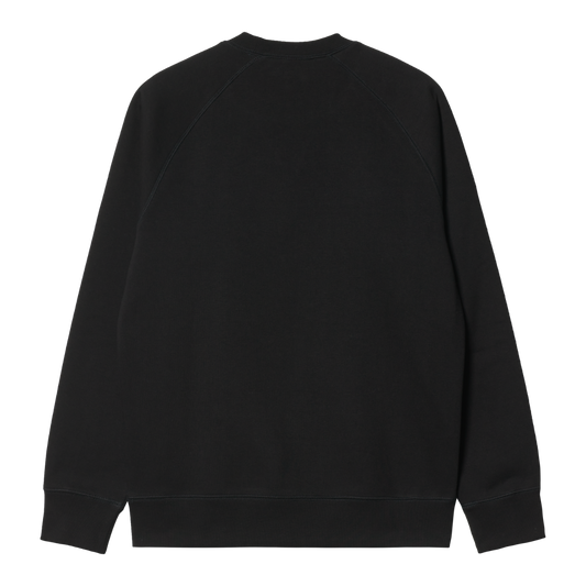 Carhartt WIP - Chase Sweat - BLACK / GOLD / Sort - Sweatshirts