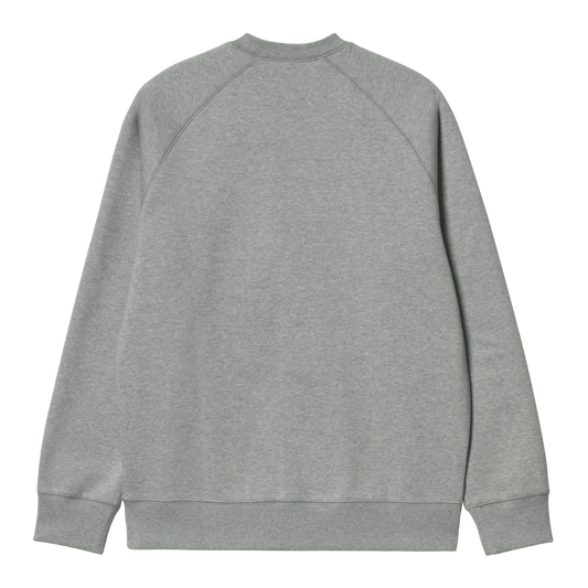 Carhartt WIP - Chase Sweat - GREY HEATHER / GOLD / Grå - Sweatshirts