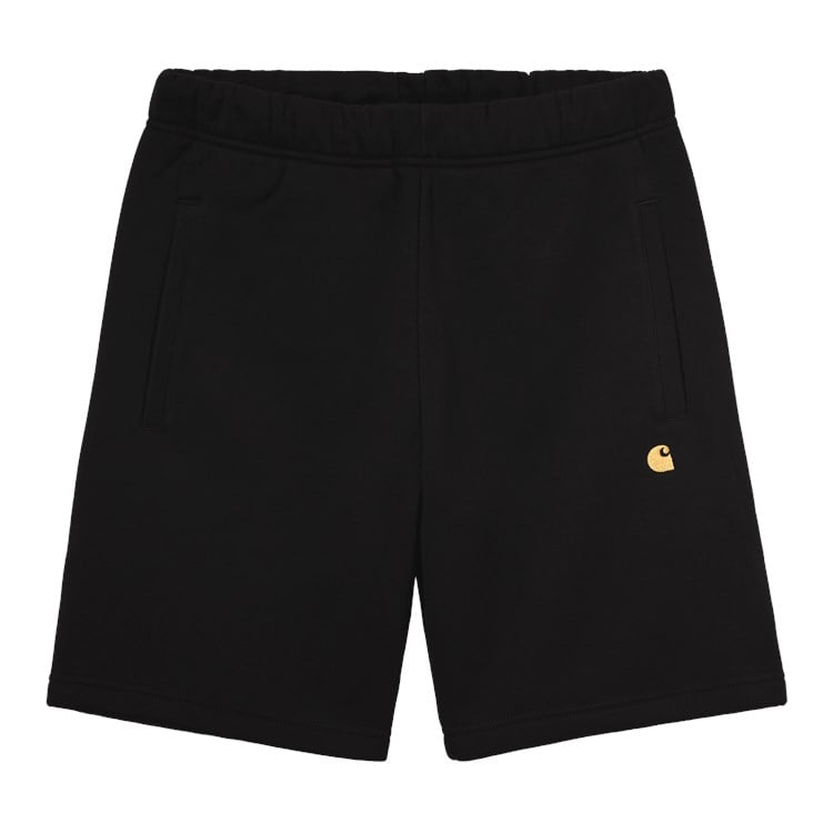 Carhartt WIP - Chase Sweat Short - BLACK / Sort - Shorts