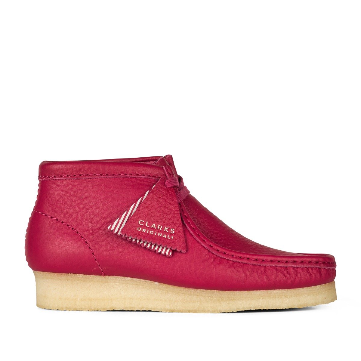 Clarks Originals - Wallabee Boot (W) - BERRY LEATHER / Pink - Sko