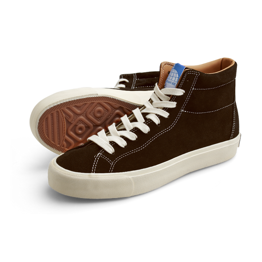 Last Resort - VM003 Suede Hi - CHOC BROWN / WHITE / Brun - Sko