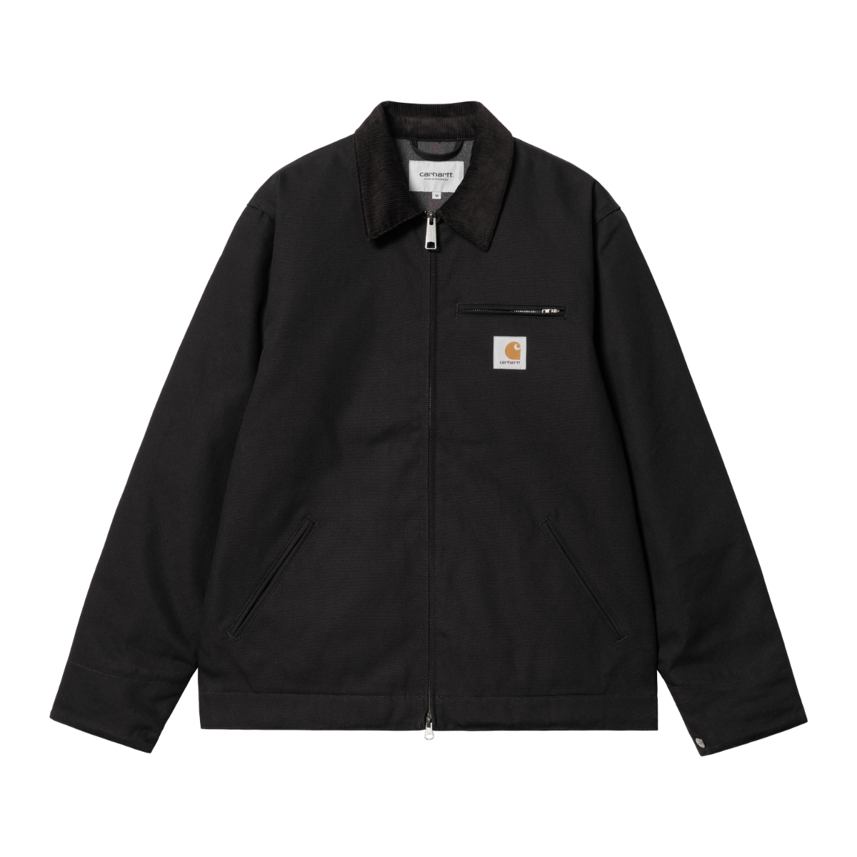 Carhartt WIP - Detroit Jacket - BLACK / BLACK RIGID / Sort - Jakker
