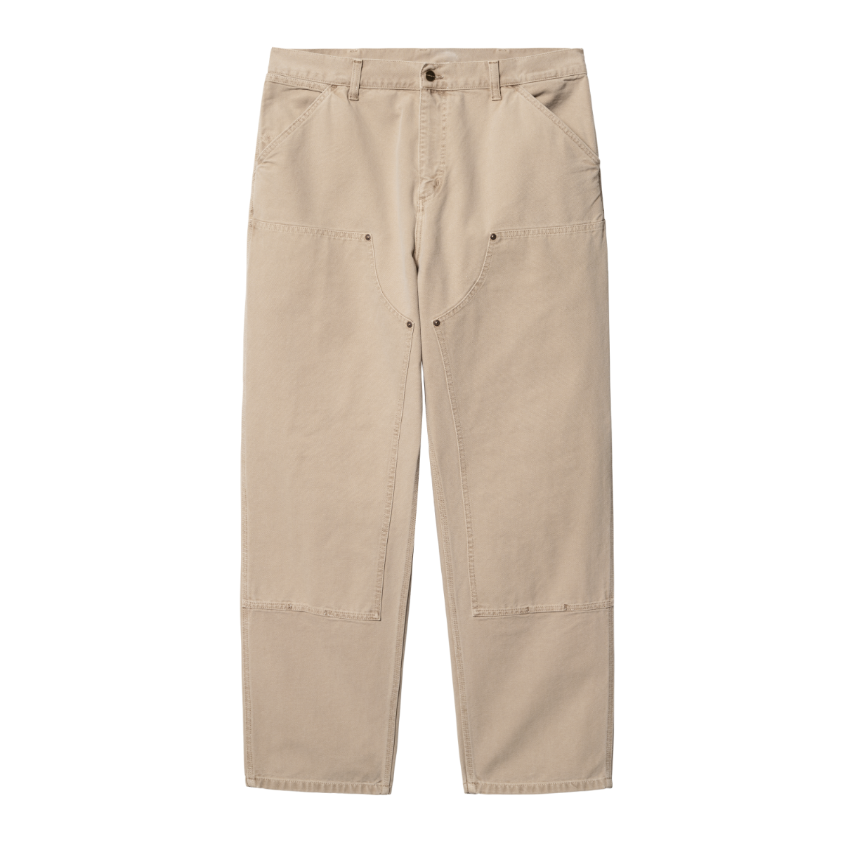 Carhartt WIP - Double Knee Pant Dearborn - dusty h brown faded - Herre > Bukser > Work