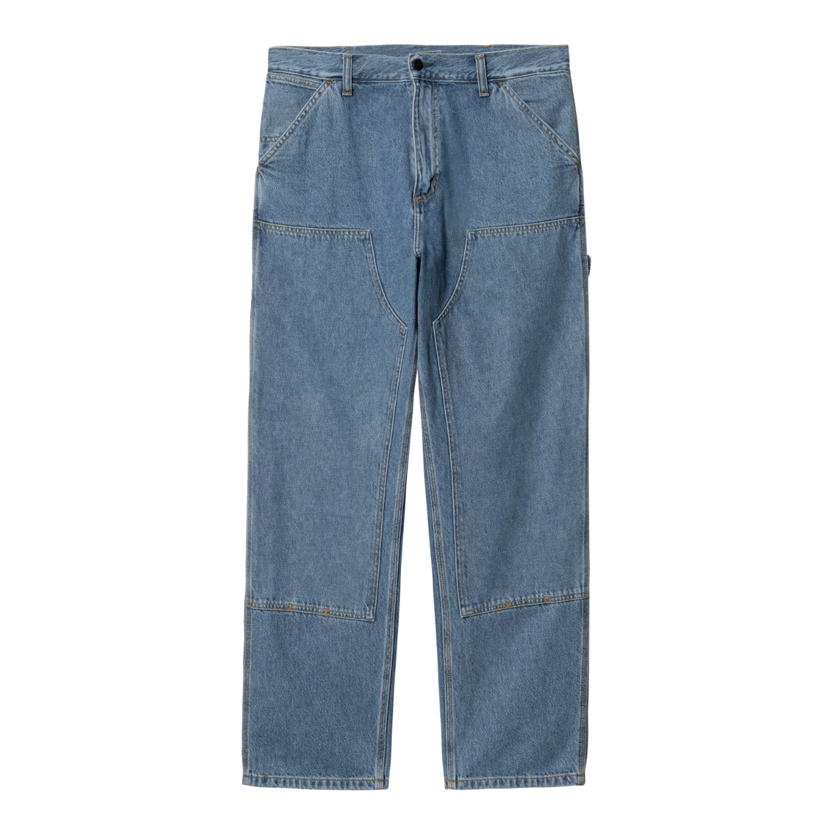 Carhartt WIP Double Knee Pant Blue Heavy Stone Washed