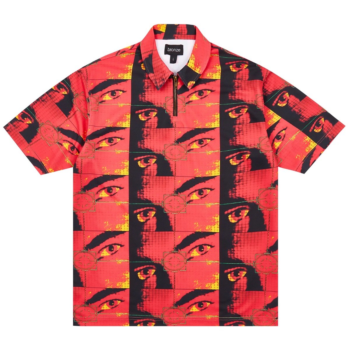 Bronze 56K - Faces Zip Polo - INFRARED / Rød - Polos