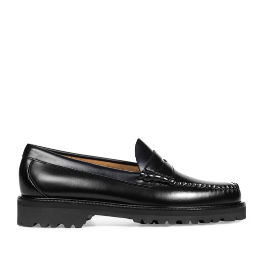 G.H. Bass - Weejun 90s Larson Penny - BLACK LEATHER / Sort - Sko