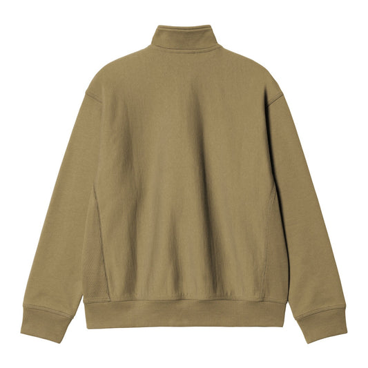 Carhartt WIP Half Zip American Script Sweat Larch