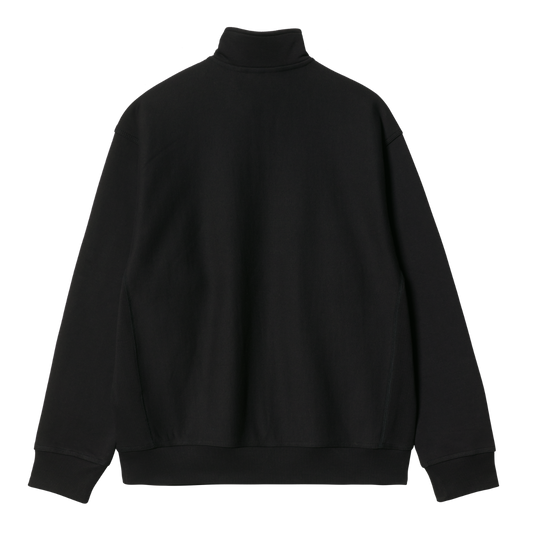 Half Zip American Script Sweat Black