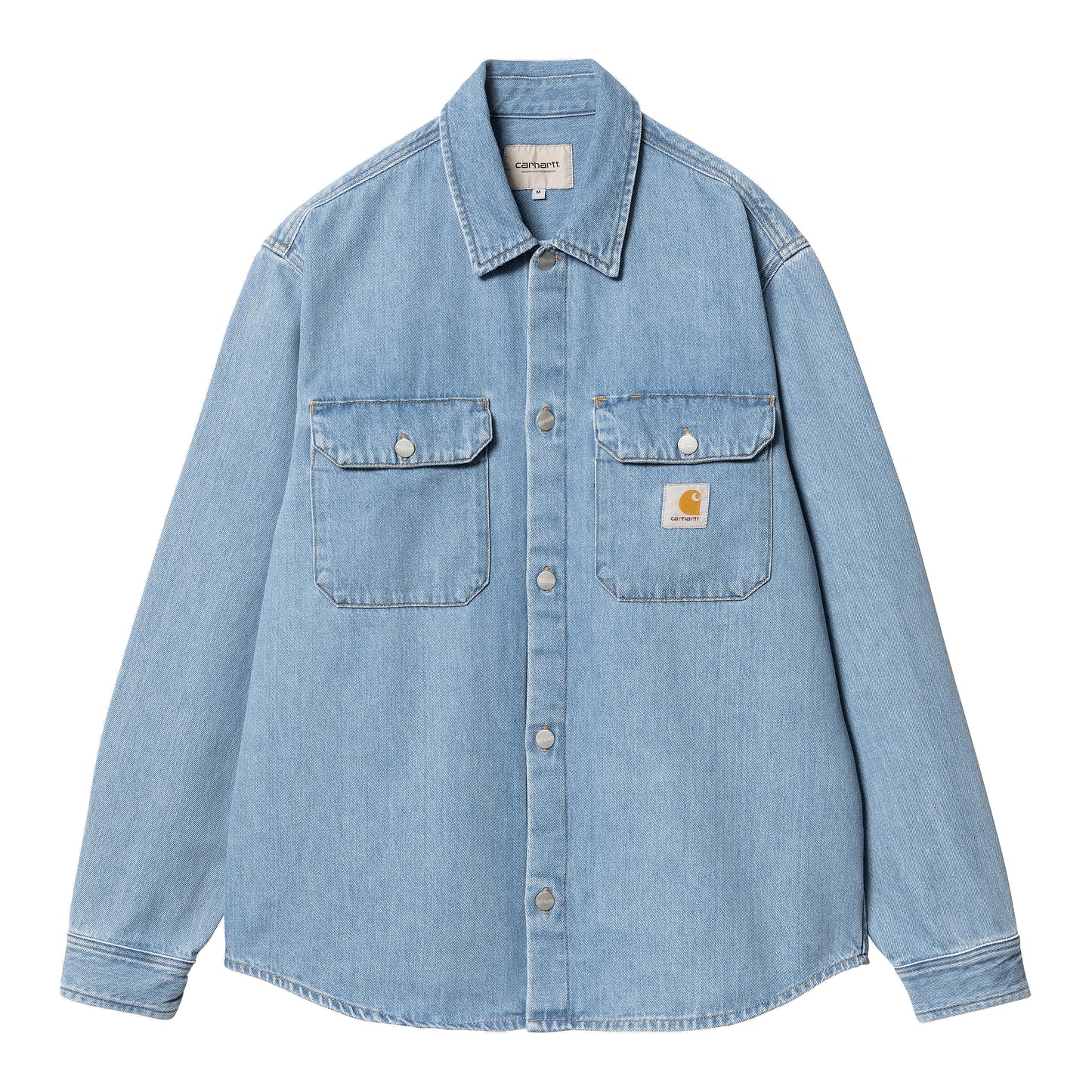 Carhartt WIP - Harvey Shirt Jac - BLUE DARK BLEACHED / Blå - Skjorter