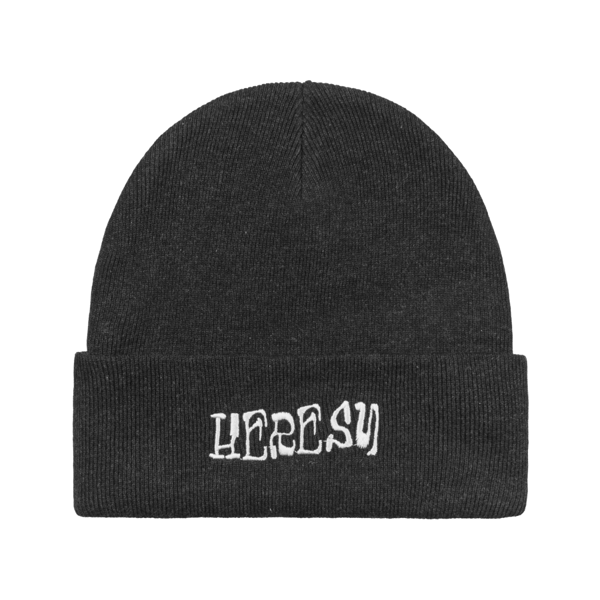 Heresy - Stamp Beanie - BLACK / Sort - Accessories