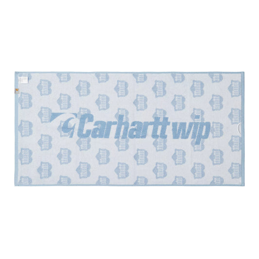 Carhartt WIP - Heart Train Sport Towel - BLUEBIRD / WHITE / Blå - Accessories