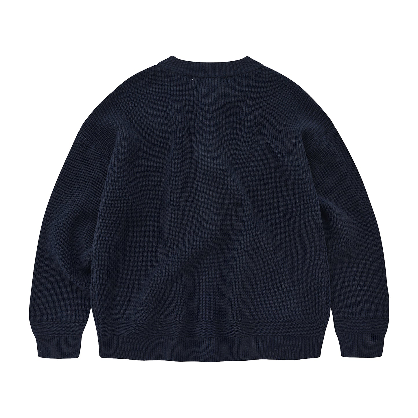 Heavy Wool Round Cardigan