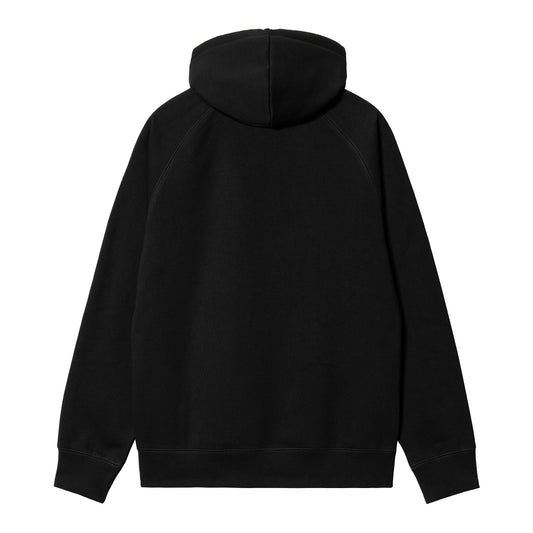 Carhartt WIP - Hooded Chase Sweat - BLACK / GOLD / Sort - Sweatshirts