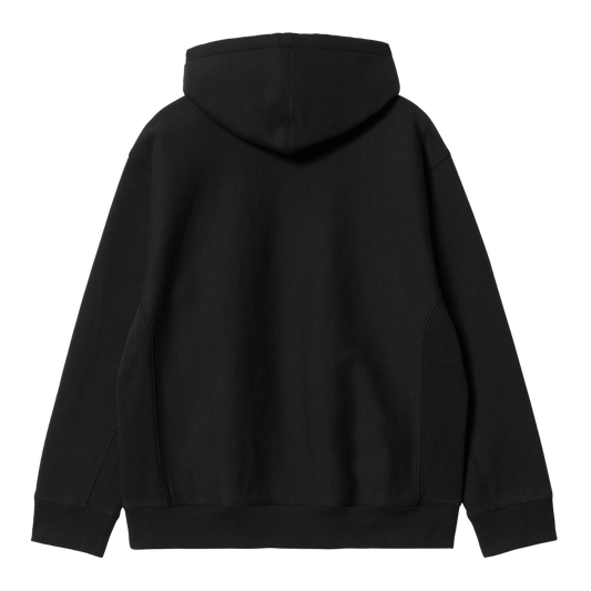 Carhartt WIP Hooded American Script Sweat Black