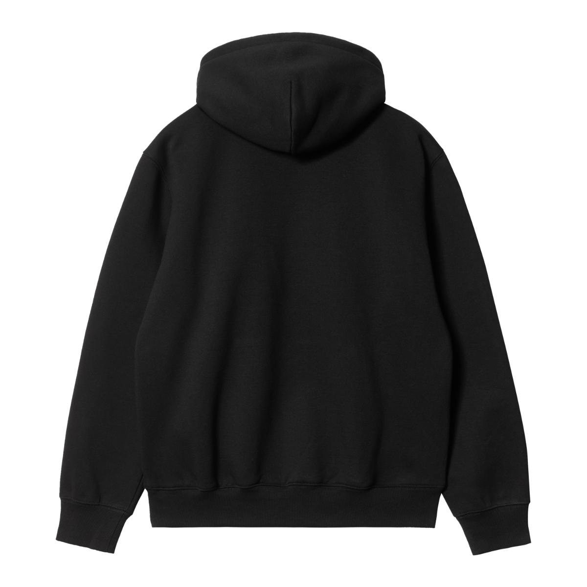 Carhartt WIP - Hooded Carhartt Sweat - BLACK / WHITE / Sort - Sweatshirts
