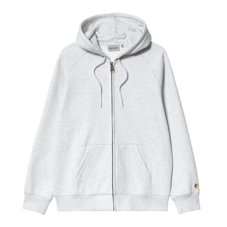 Carhartt WIP - Hooded Chase Jacket - ASH HEATHER / Grå - Sweatshirts