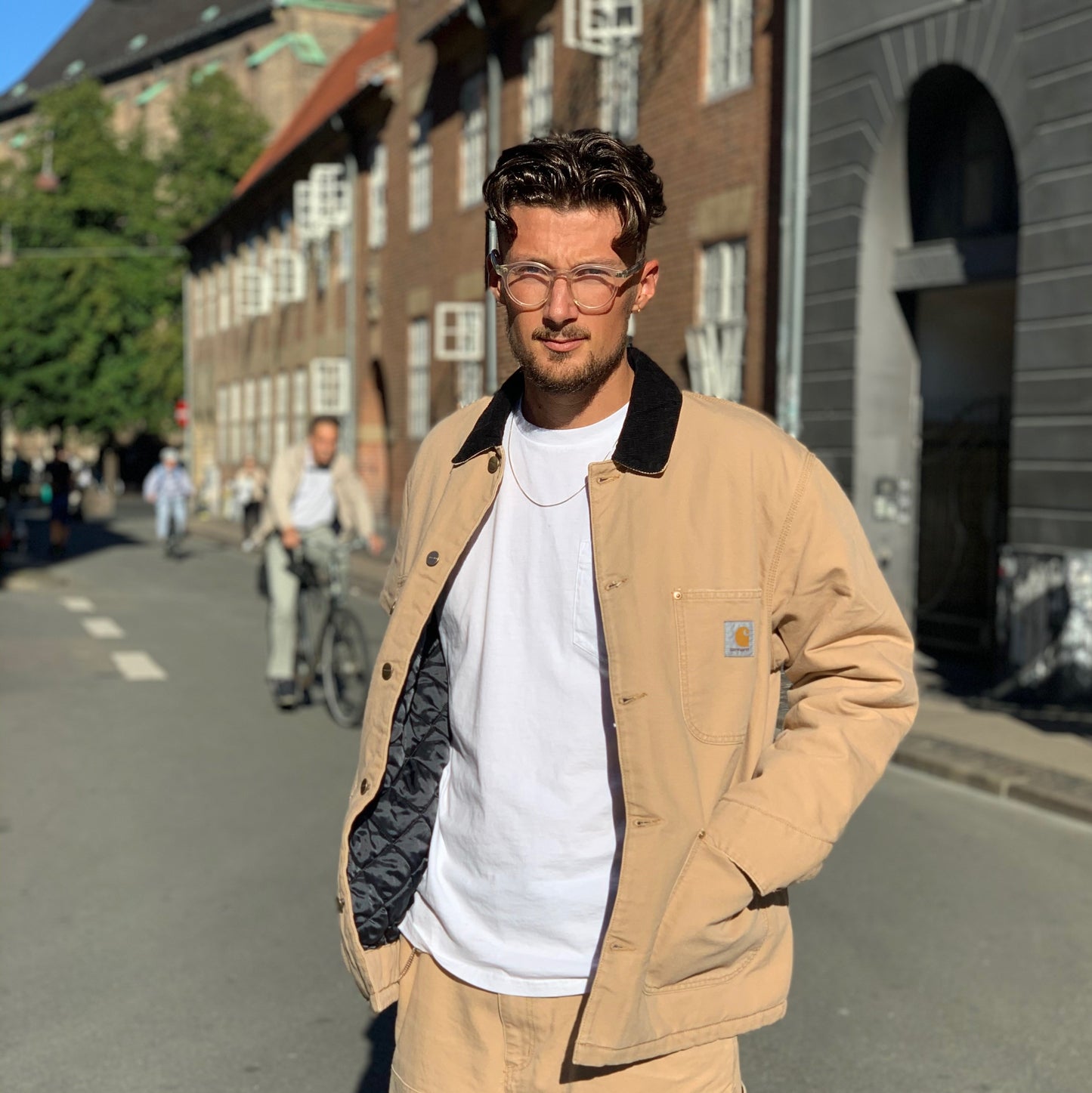 Carhartt WIP OG Chore Coat Dusty Hamilton Brown Aged Canvas