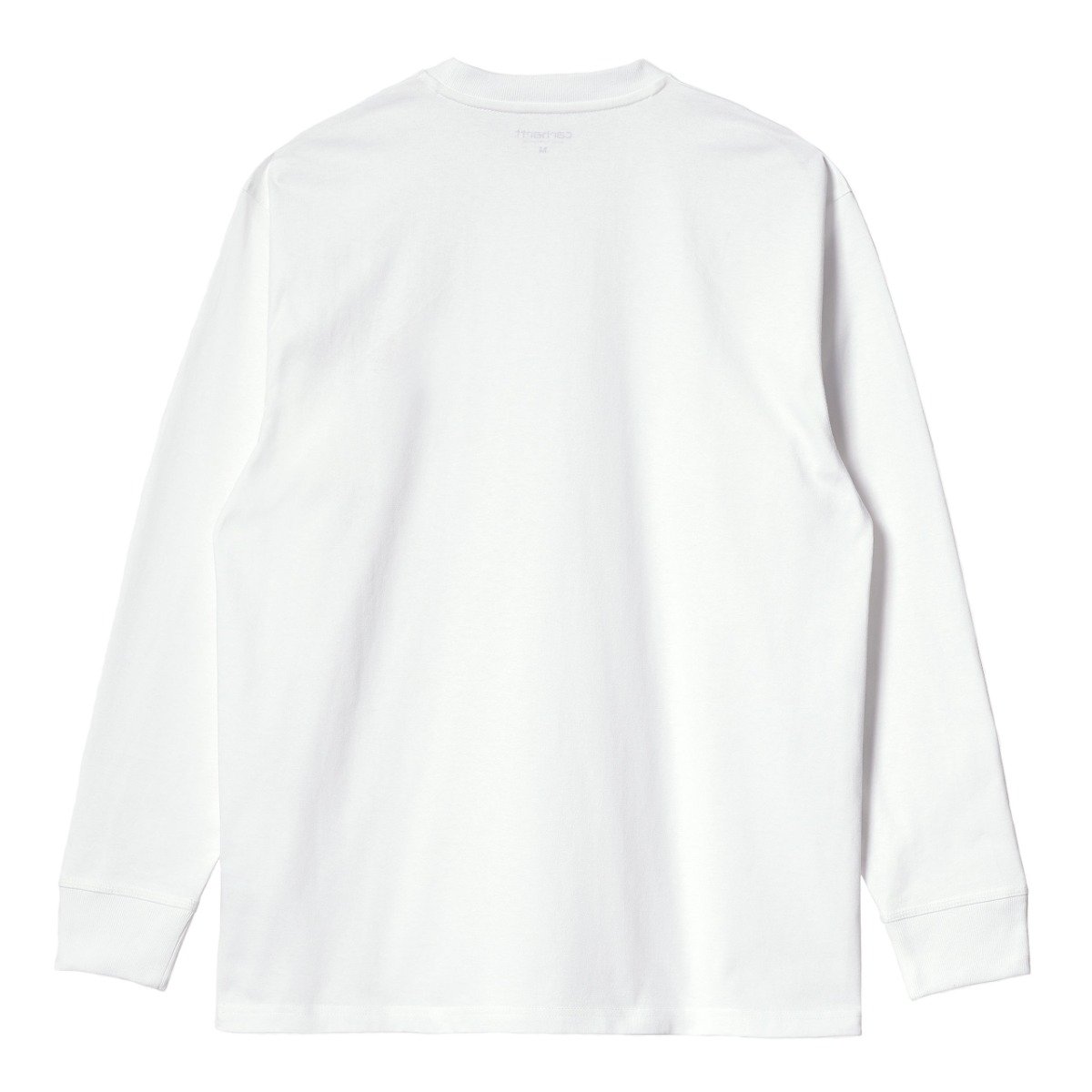 Carhartt WIP - L/S American Script T-Shirt - WHITE / Hvid - T-Shirts