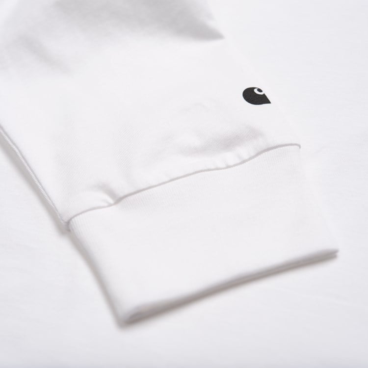 Carhartt WIP - L/S Base T-Shirt - WHITE / Hvid - T-Shirts