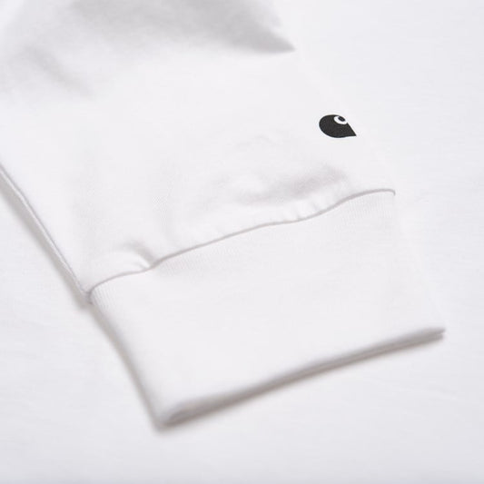Carhartt WIP - L/S Base T-Shirt - WHITE / Hvid - T-Shirts