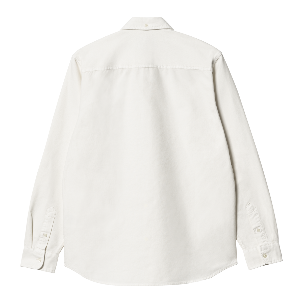 Carhartt WIP L/S Bolton Shirt White Garment Dyed