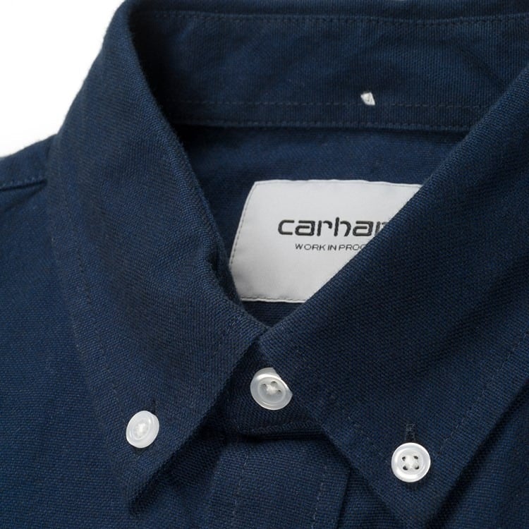 Carhartt L/S Dalton Shirt Dark Navy flannel skjorte