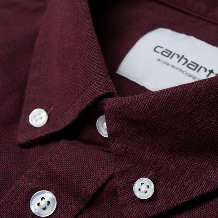 Carhartt L/S Dalton Shirt Amarone flannel skjorte