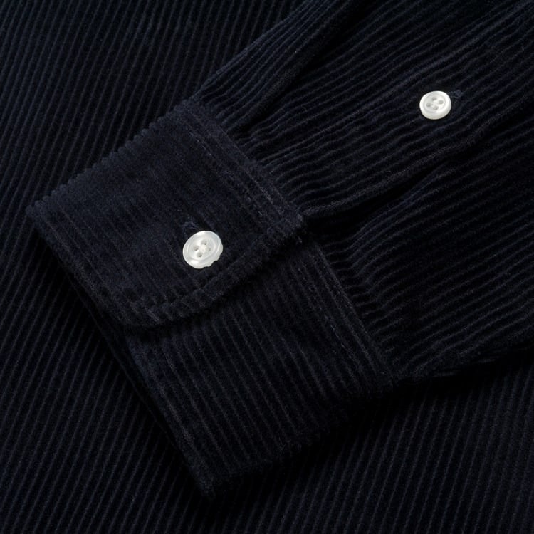 Carhartt WIP L/S Madison Cord Shirt Dark Navy/White