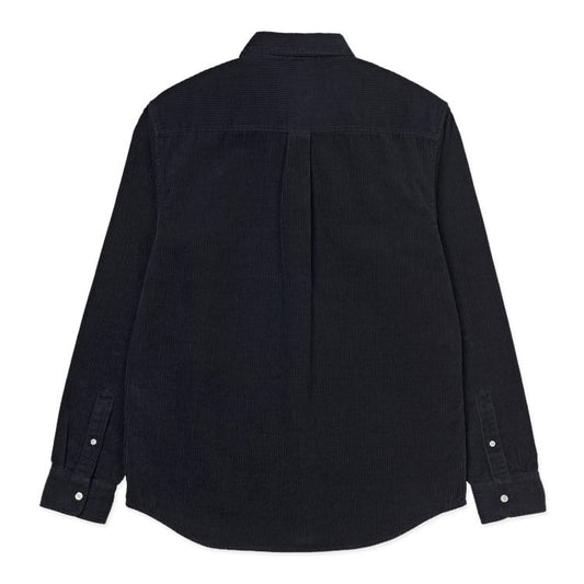 Carhartt WIP L/S Madison Cord Shirt Dark Navy/White