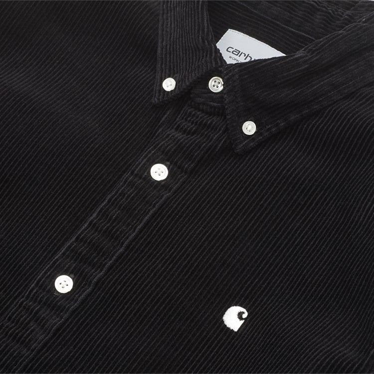 Carhartt WIP L/S Madison Cord Shirt Black