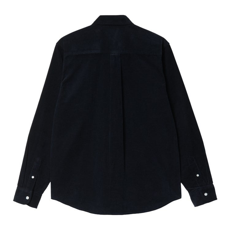 L/S Madison Fine Cord Shirt Dark Navy / White