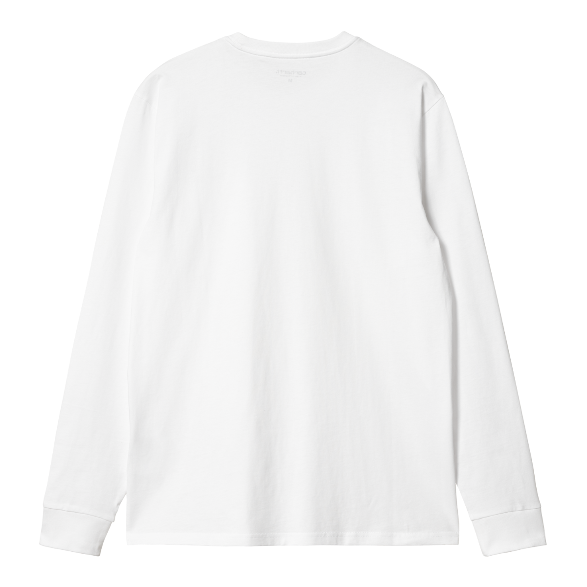 Carhartt WIP - L/S Pocket T-Shirt - WHITE / Hvid - T-Shirts