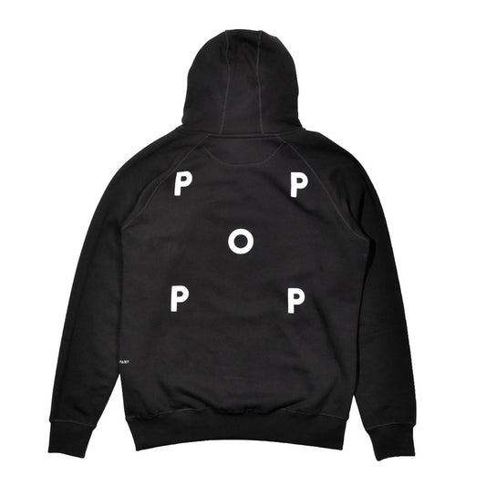 Logo Hooded Sweat Black / White