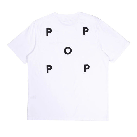 Pop Trading Company Pop Logo T-Shirt White / Black