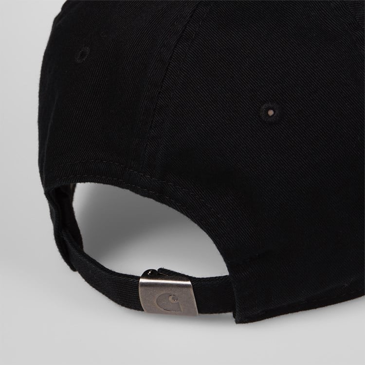 Carhartt WIP - Madison Logo Cap - BLACK / WHITE / Sort - Accessories
