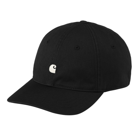 Carhartt WIP - Madison Logo Cap - BLACK / WAX / Sort - Accessories