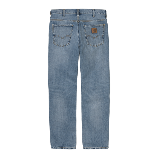 Carhartt WIP - Marlow Pant - BLUE WORN BLEACHED / Blå - Bukser