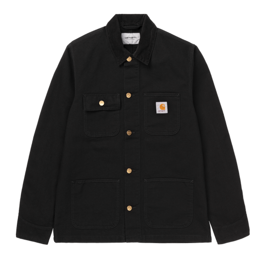 Carhartt WIP - Michigan Coat Org. (Winter) - BLACK / BLACK RIGID / Sort - Jakker