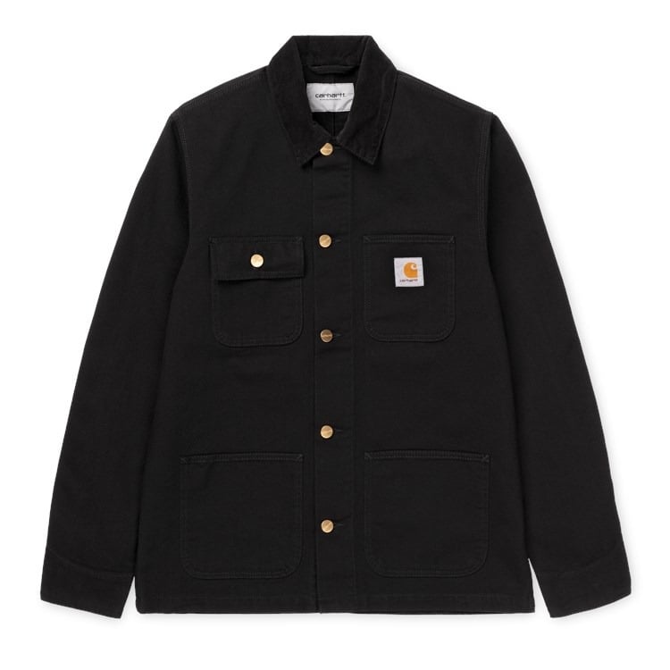 Carhartt WIP - Michigan Coat - BLACK RINSED / Sort - Jakker