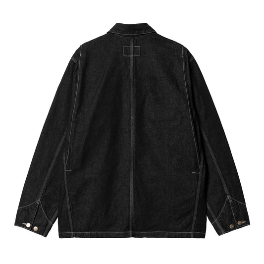 Carhartt WIP - OG Chore Coat (Summer) - BLACK ONE WASH / Sort - Jakker