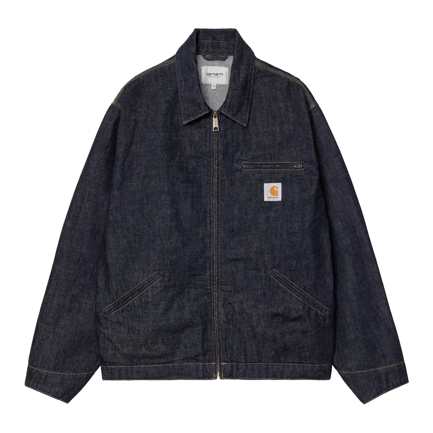 Carhartt WIP - OG Detroit Jacket Camano - BLUE RINSED / Blå - Jakker