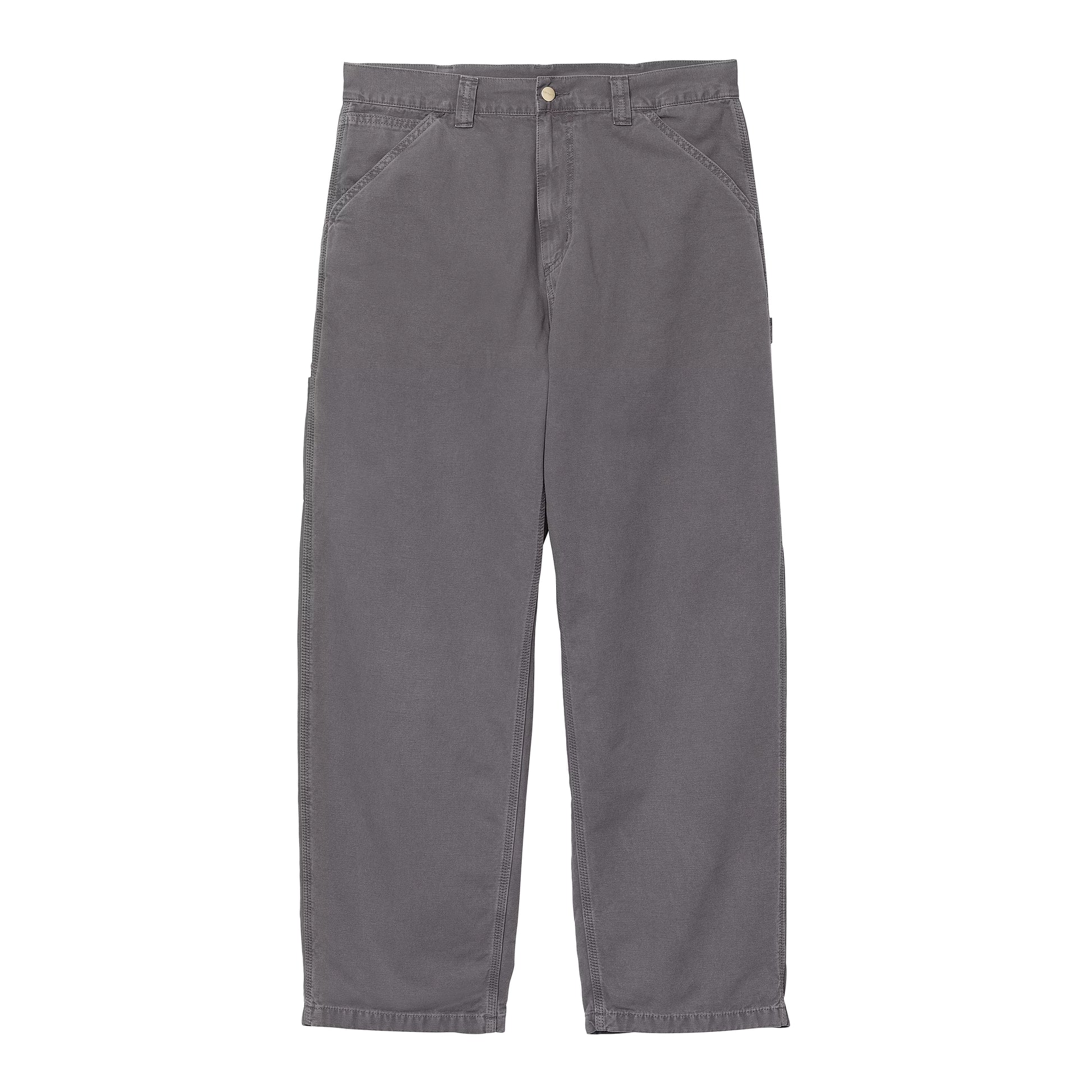 Carhartt WIP - OG Single Knee Hubbard - GRAPHITE STONE DYED / Grå - Bukser