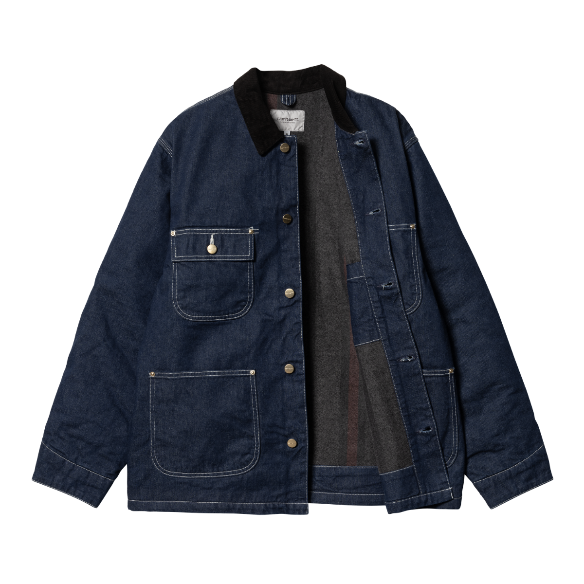 Carhartt WIP OG Chore Coat Blue / Black One Wash