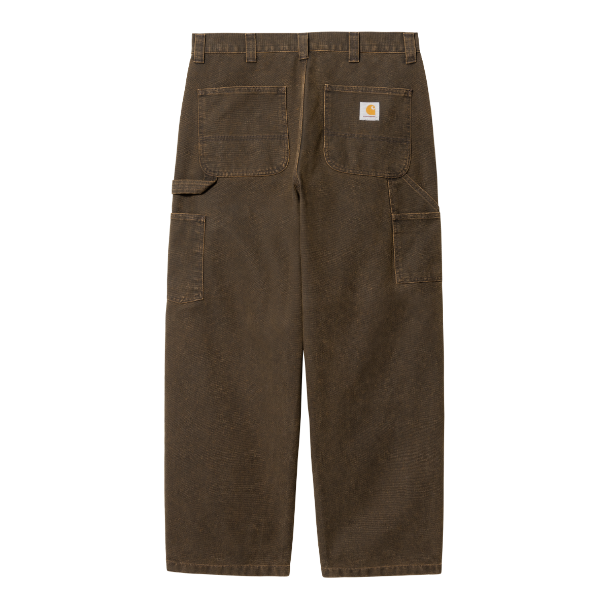 Carhartt WIP - OG Single Knee Pant Walton - BLACK / DEEP H BROWN / Brun - Bukser