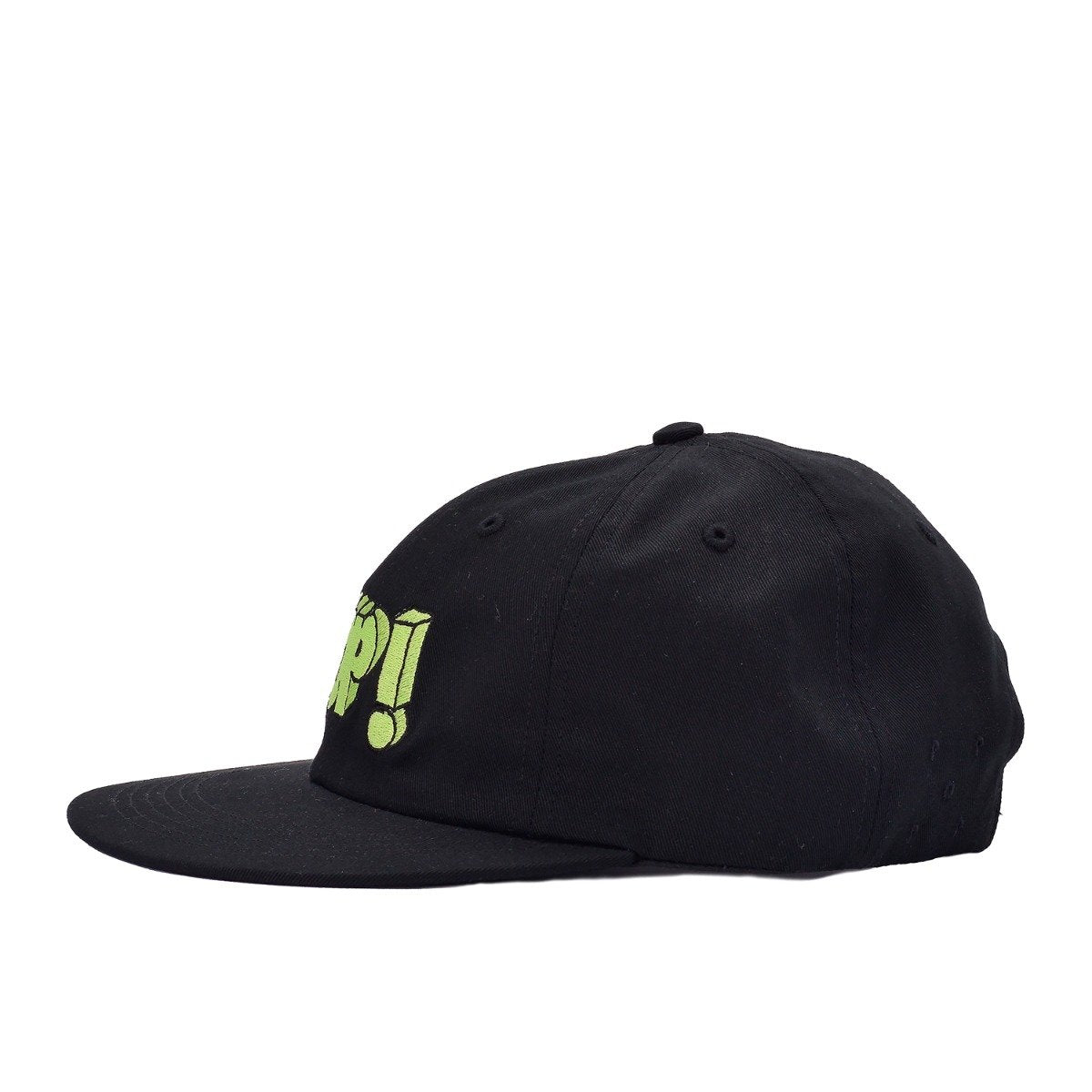 Pop Trading Company - Right Yeah Sixpanel Hat - BLACK / Sort - Accessories