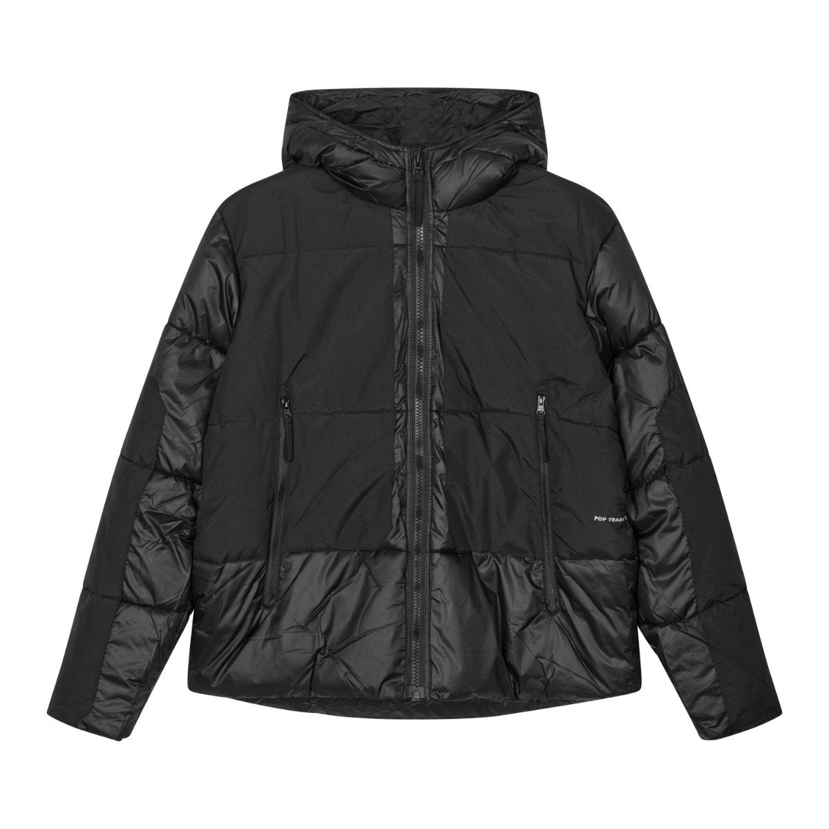 Pop Trading Company - Puffer Jacket - BLACK / Sort - Jakker