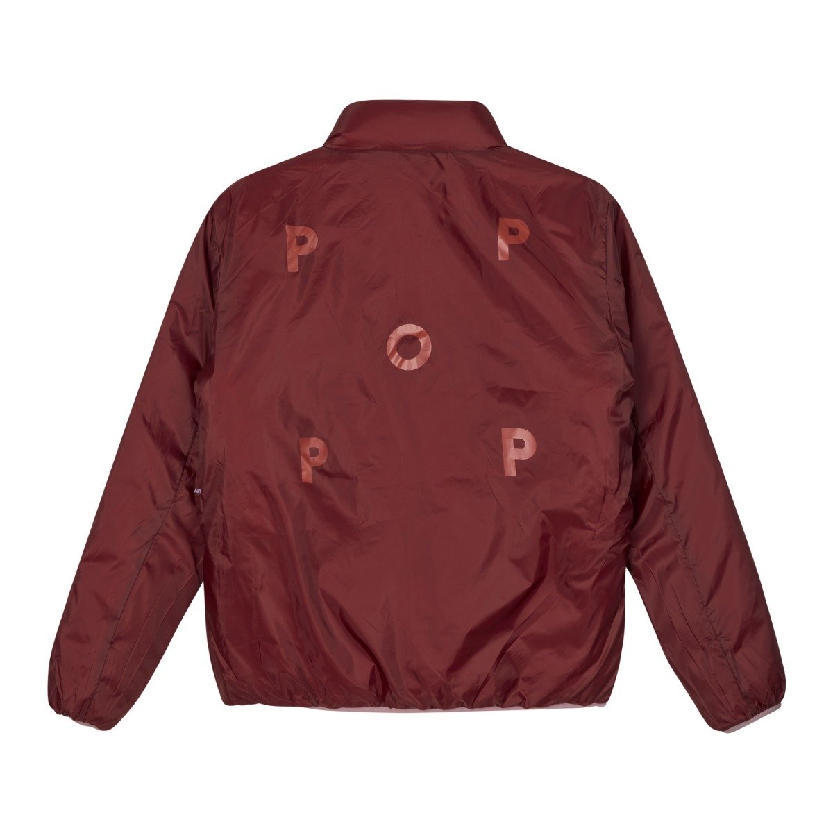 Pop Trading Company Quilted Reversible Puffer Jacket Mesa Rose / Fired Brick