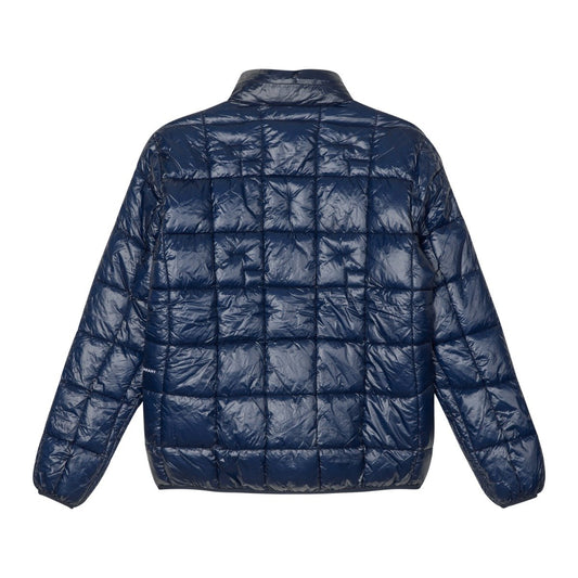 Pop Trading Company Quilted Reversible Puffer Jacket Navy / Drizzle